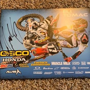 Signed in person Eli Tomac small poster